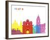 Valletta Skyline Pop-paulrommer-Framed Art Print