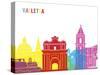 Valletta Skyline Pop-paulrommer-Stretched Canvas