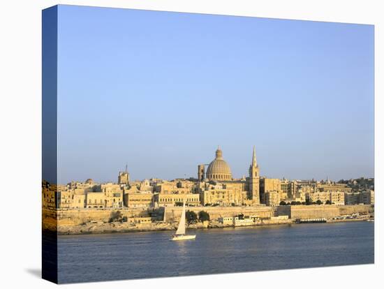 Valletta, Viewed from Sliema, Malta-Peter Thompson-Stretched Canvas