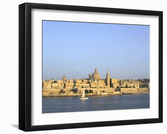 Valletta, Viewed from Sliema, Malta-Peter Thompson-Framed Photographic Print