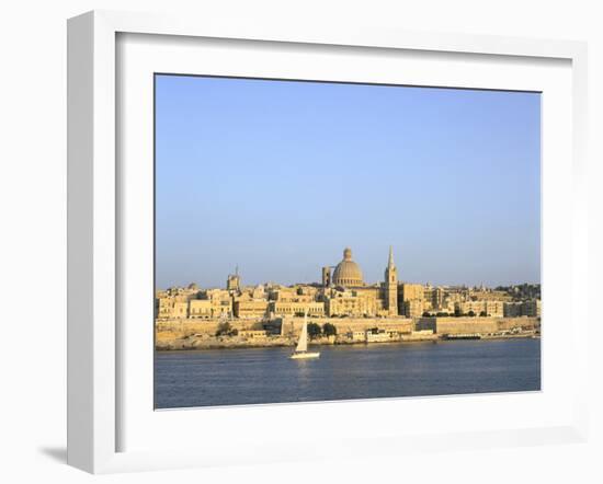 Valletta, Viewed from Sliema, Malta-Peter Thompson-Framed Photographic Print