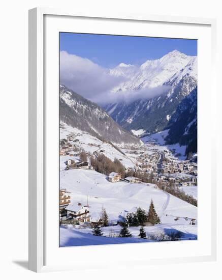 Valley Above Town of Solden in the Austrian Alps,Tirol (Tyrol), Austria, Europe-Richard Nebesky-Framed Photographic Print