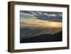 Valley at sunset in autumn, Monte Cucco Park, Apennines, Umbria, Italy, Europe-Lorenzo Mattei-Framed Photographic Print