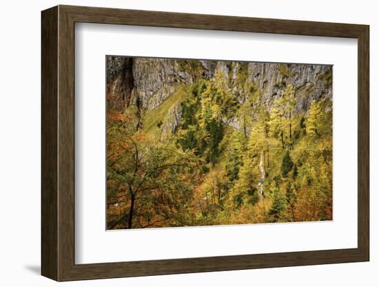 Valley Bottom, Entry Hut 'Hšllentalklamm' (Gorge), Grainau, Upper Bavaria-Frina-Framed Photographic Print