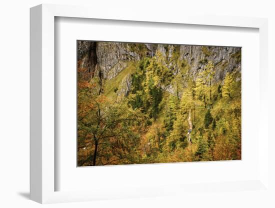 Valley Bottom, Entry Hut 'Hšllentalklamm' (Gorge), Grainau, Upper Bavaria-Frina-Framed Photographic Print