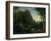 Valley by Amalfi with a view over Salerno Bay-Ludwig Adrian Richter-Framed Giclee Print