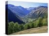 Valley Close to Castillion De Larboust, French Side of the Pyrenees, Midi Pyrenees, France-S Friberg-Stretched Canvas