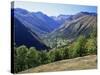 Valley Close to Castillion De Larboust, French Side of the Pyrenees, Midi Pyrenees, France-S Friberg-Stretched Canvas