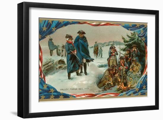 Valley Forge Campfire-null-Framed Art Print