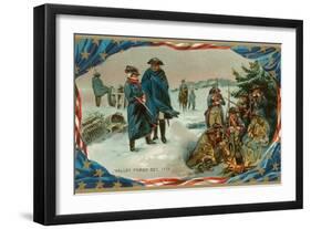 Valley Forge Campfire-null-Framed Art Print