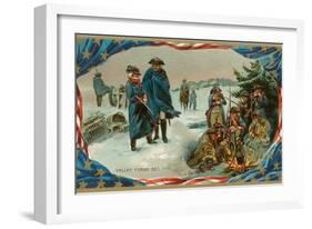Valley Forge Campfire-null-Framed Art Print