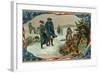 Valley Forge Campfire-null-Framed Art Print