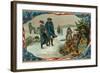 Valley Forge Campfire-null-Framed Art Print