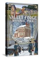 Valley Forge, Pennsylvania - Montage Scenes-Lantern Press-Stretched Canvas