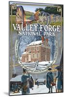 Valley Forge, Pennsylvania - Montage Scenes-Lantern Press-Mounted Art Print
