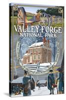 Valley Forge, Pennsylvania - Montage Scenes-Lantern Press-Stretched Canvas