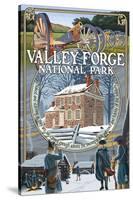 Valley Forge, Pennsylvania - Montage Scenes-Lantern Press-Stretched Canvas