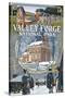 Valley Forge, Pennsylvania - Montage Scenes-Lantern Press-Stretched Canvas