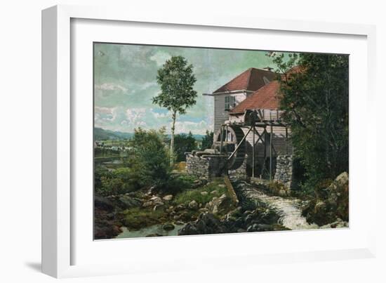 Valley from a mill, 1853-Anders Askevold-Framed Giclee Print