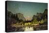 Valley Gates By Night In Yosemite National Park-Daniel Kuras-Stretched Canvas