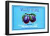 Valley Home Brand Whole Purple Plums-null-Framed Premium Giclee Print