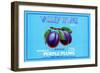 Valley Home Brand Whole Purple Plums-null-Framed Art Print