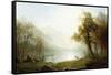 Valley in King's Canyon-Albert Bierstadt-Framed Stretched Canvas