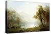 Valley in King's Canyon-Albert Bierstadt-Stretched Canvas