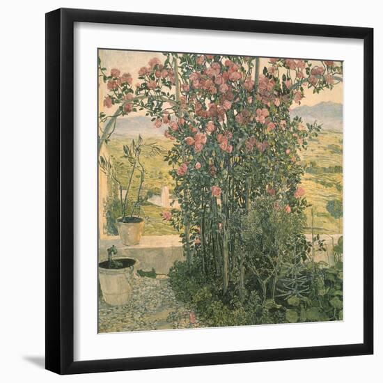 Valley in Umbria-Aleksandr Jakovlevic Golovin-Framed Giclee Print