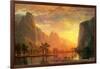 Valley in Yosemite-Albert Bierstadt-Framed Art Print