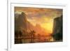 Valley in Yosemite-Albert Bierstadt-Framed Art Print