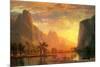 Valley in Yosemite-Albert Bierstadt-Mounted Art Print