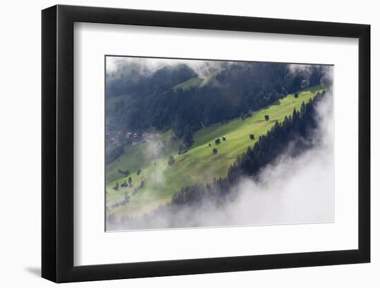 Valley Landscape Near Fliess, Naturpark Kaunergrat, Tirol, Austria, July 2008-Benvie-Framed Photographic Print