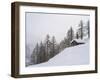 Valley Lesachtal During Winter, Mountain Huts in Deep Snow. Austria-Martin Zwick-Framed Photographic Print