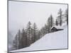 Valley Lesachtal During Winter, Mountain Huts in Deep Snow. Austria-Martin Zwick-Mounted Photographic Print