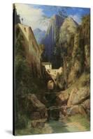 Valley near Amalfi-Karl Blechen-Stretched Canvas