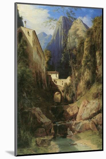 Valley near Amalfi-Karl Blechen-Mounted Art Print