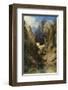 Valley near Amalfi-Karl Blechen-Framed Art Print