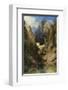 Valley near Amalfi-Karl Blechen-Framed Art Print