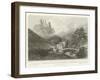 Valley of Engeholle and Ruins of Schonberg-William Tombleson-Framed Giclee Print