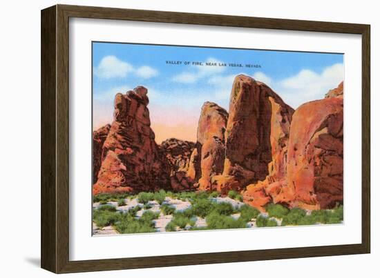 Valley of Fire, Las Vegas, Nevada-null-Framed Art Print