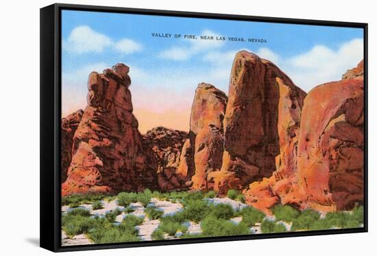 Valley of Fire, Las Vegas, Nevada-null-Framed Stretched Canvas