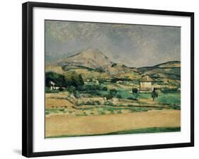 Valley of Mount St. Victoire-Paul Cézanne-Framed Giclee Print