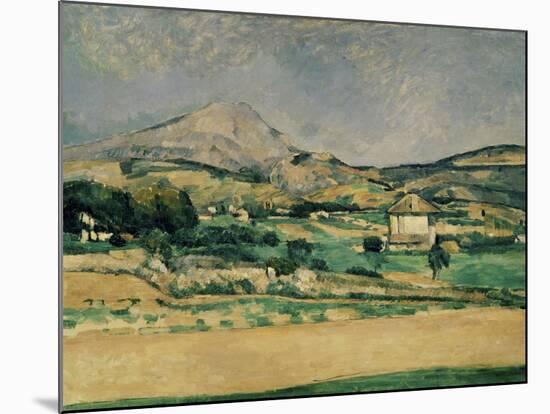Valley of Mount St. Victoire-Paul Cézanne-Mounted Giclee Print