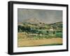 Valley of Mount St. Victoire-Paul Cézanne-Framed Giclee Print