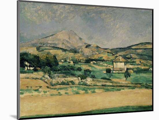 Valley of Mount St. Victoire-Paul Cézanne-Mounted Giclee Print