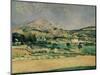 Valley of Mount St. Victoire-Paul Cézanne-Mounted Giclee Print