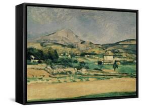 Valley of Mount St. Victoire-Paul Cézanne-Framed Stretched Canvas
