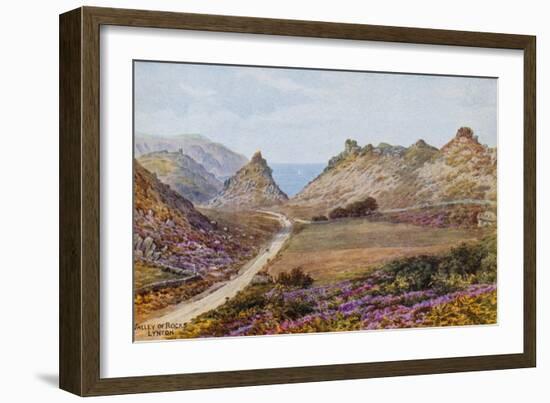 Valley of Rocks, Lynton-Alfred Robert Quinton-Framed Giclee Print