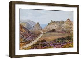 Valley of Rocks, Lynton-Alfred Robert Quinton-Framed Giclee Print